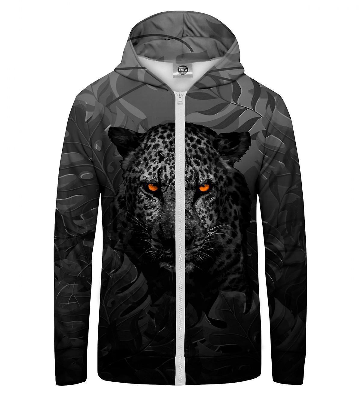 Mr Gugu & Miss Go Mr. GUGU & Miss GO Tropical Panther Zip Up Hoodie black XL