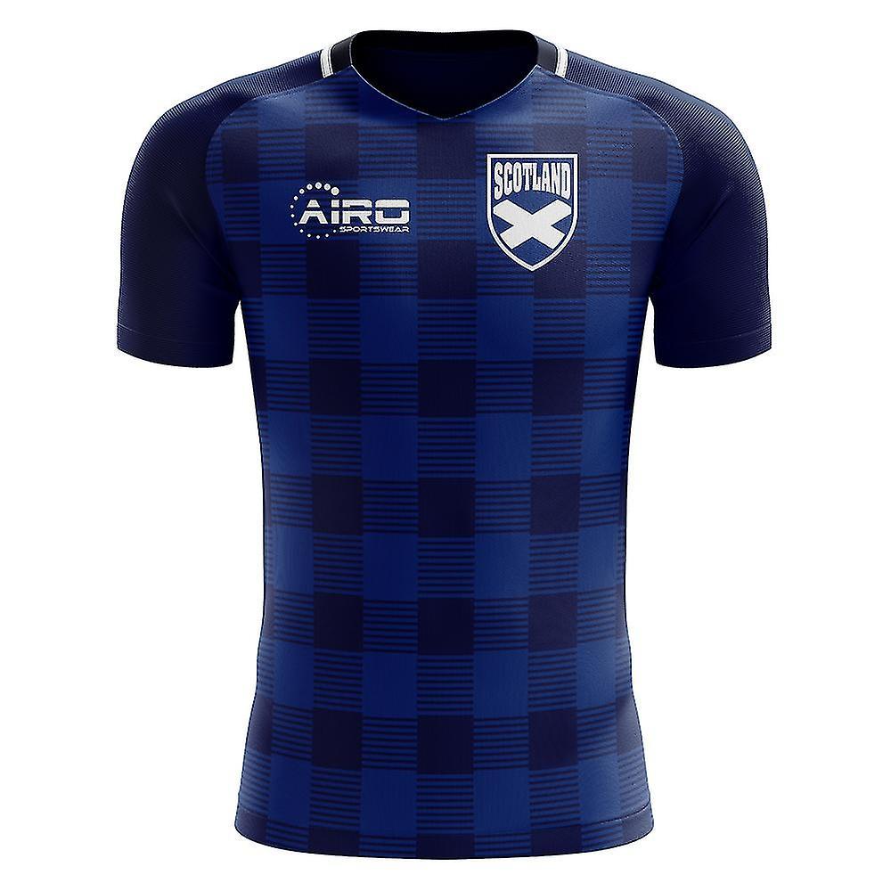 Airo Sportswear 2023-2024 Scotland Tartan Concept Football Shirt - Little Boys Navy LB 6-7yrs (116-122cm)