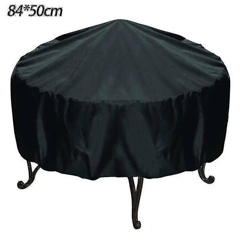 Tianzun (84 X 50 Cm) Fire Pit Cover Heavy Duty Round Waterproof Uv Resistant Patio Outdoor Garden