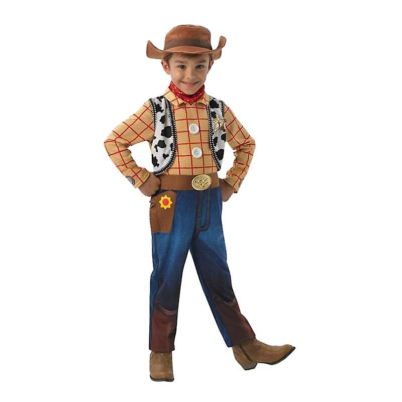 Mmcici Toy Story Woody Costume for Kids, Woody Cowboy Costume for Halloween Boy L