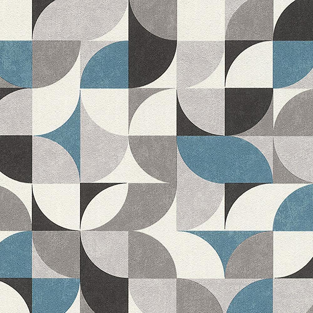 Rasch Rounded Geometric Wallpaper