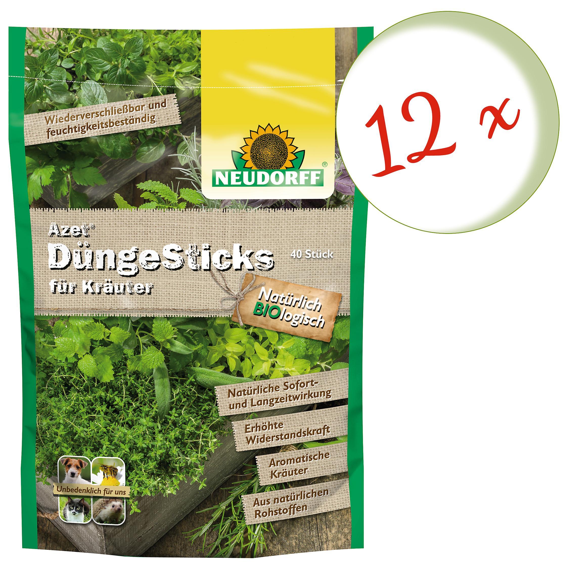 12 x NEUDORFF Azet® Fertilizer Sticks for herbs, 40 sticks