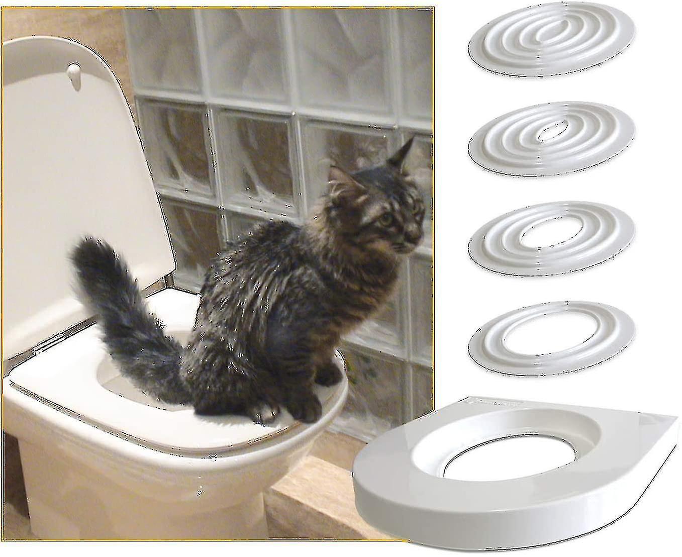 Winov Cat Toilet Training Kit Cat Toilet Trainer Help Train Your Cat To Use Toilet