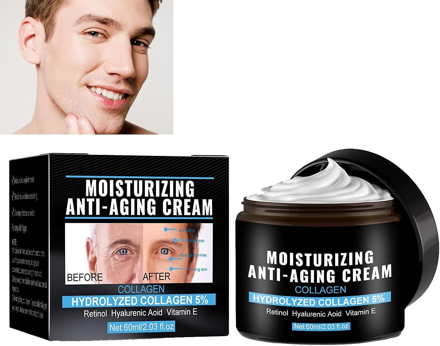 Lelinker Men's Anti-wrinkle Face Cream,anti-aging Cream For Men, Men's Face Cream Moisturizer,men's Firming Face Cream 2 Pcs