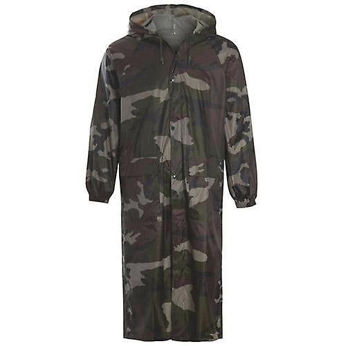 ek Wholesale Long plain waterproof rain coat Camouflage S