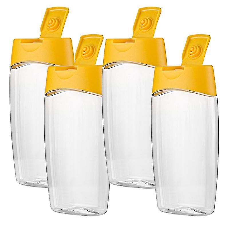 GET IT 500g Honey Bottle Transparent Thickened Plastic Bottle Portable Honey Squeeze Bottle Jam Ketchup Sub-bottle