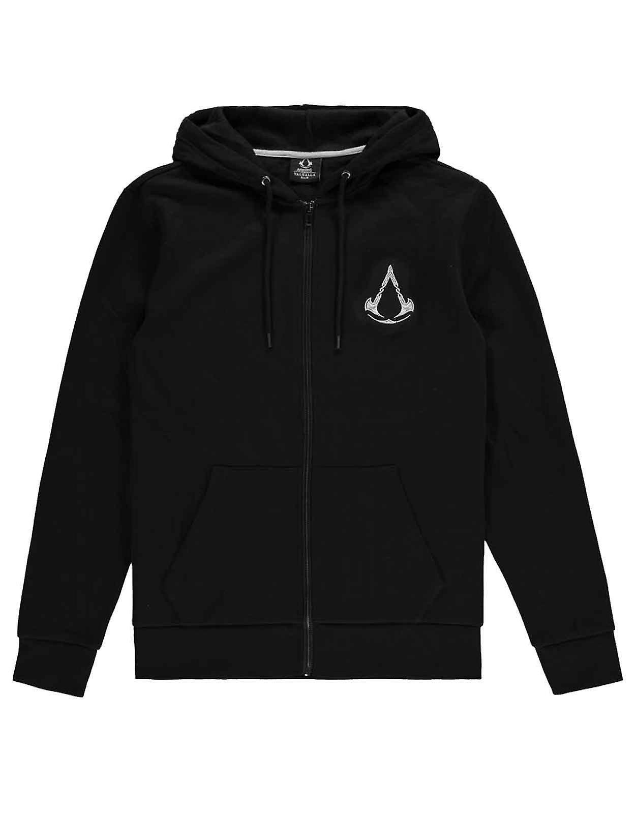 Assassin's Creed Assassins Creed Valhalla Crest Banner Zipped Hoodie Black L