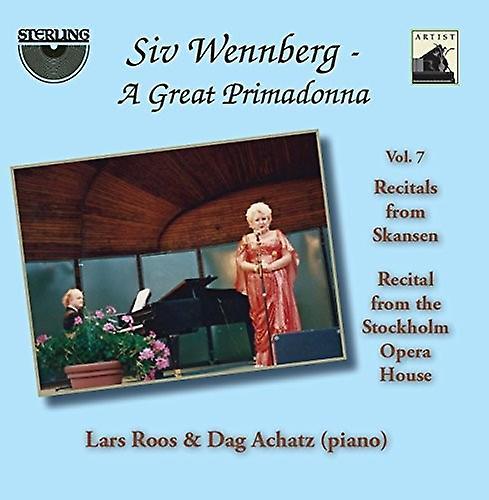 Sterling Nielsen / Ponchielli / Wiklund / Wennberg - Siv Wennberg: A Great Primadonna, Vol. 7  [COMPACT DISCS] USA import