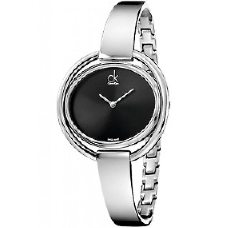 CK Calvin Klein K4f2n111 Impetuous Black Dial Ladies Watch Silver One Size