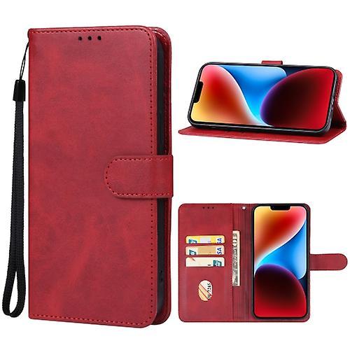 Mobile Case For Iphone 15 Leather Mobile Phone Case Red