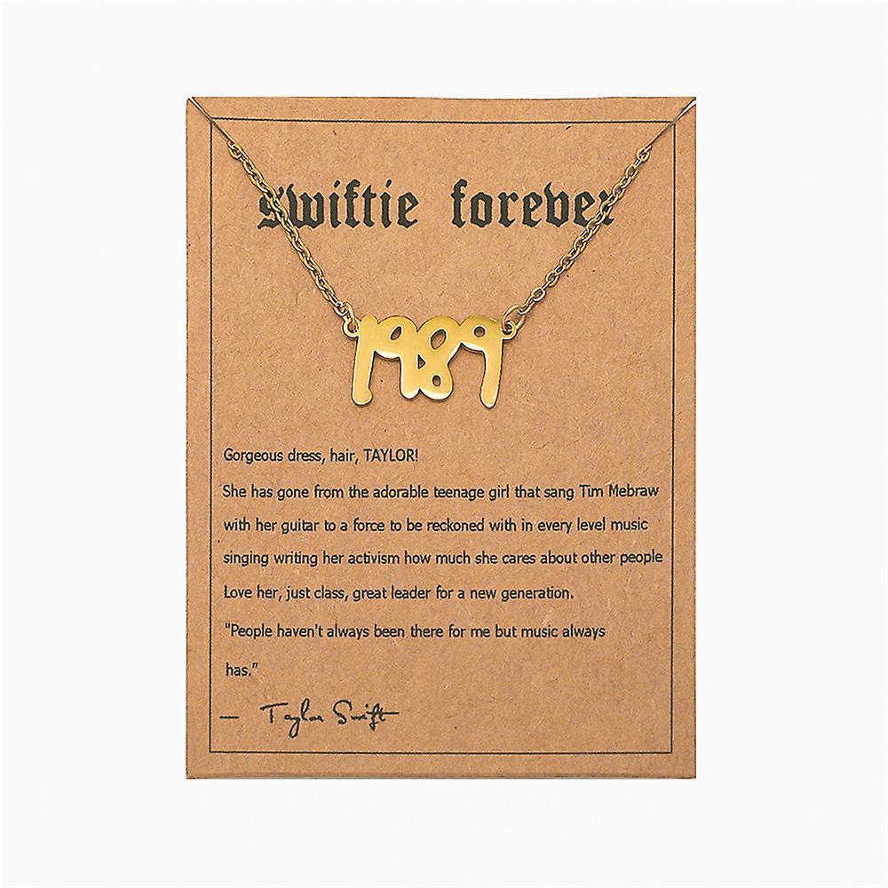 Ochime Taylor Inspired Necklace For Women Swiftie Outfit Jewelry Music Lover Fan Birthday New Year Gifts 1989