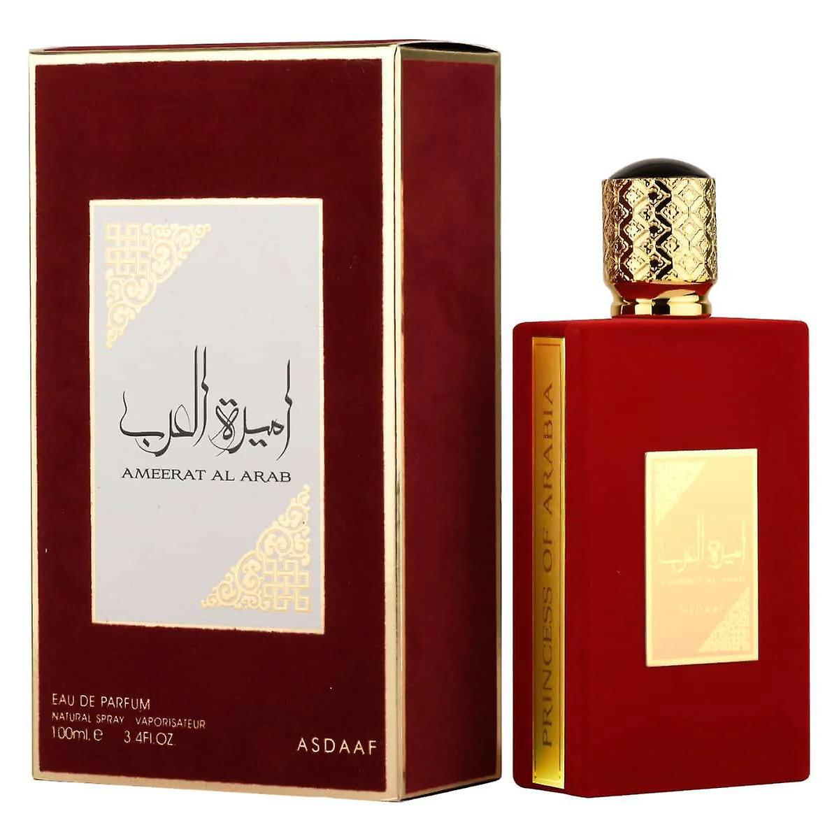 Yunshu Asdaaf Ameerat Al Arab Eau de Parfum Spray for Women, Natural Vaporisateur Red