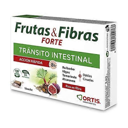 Ortis Fruits & Fibers Forte Intestinal Transit 12 chewable tablets