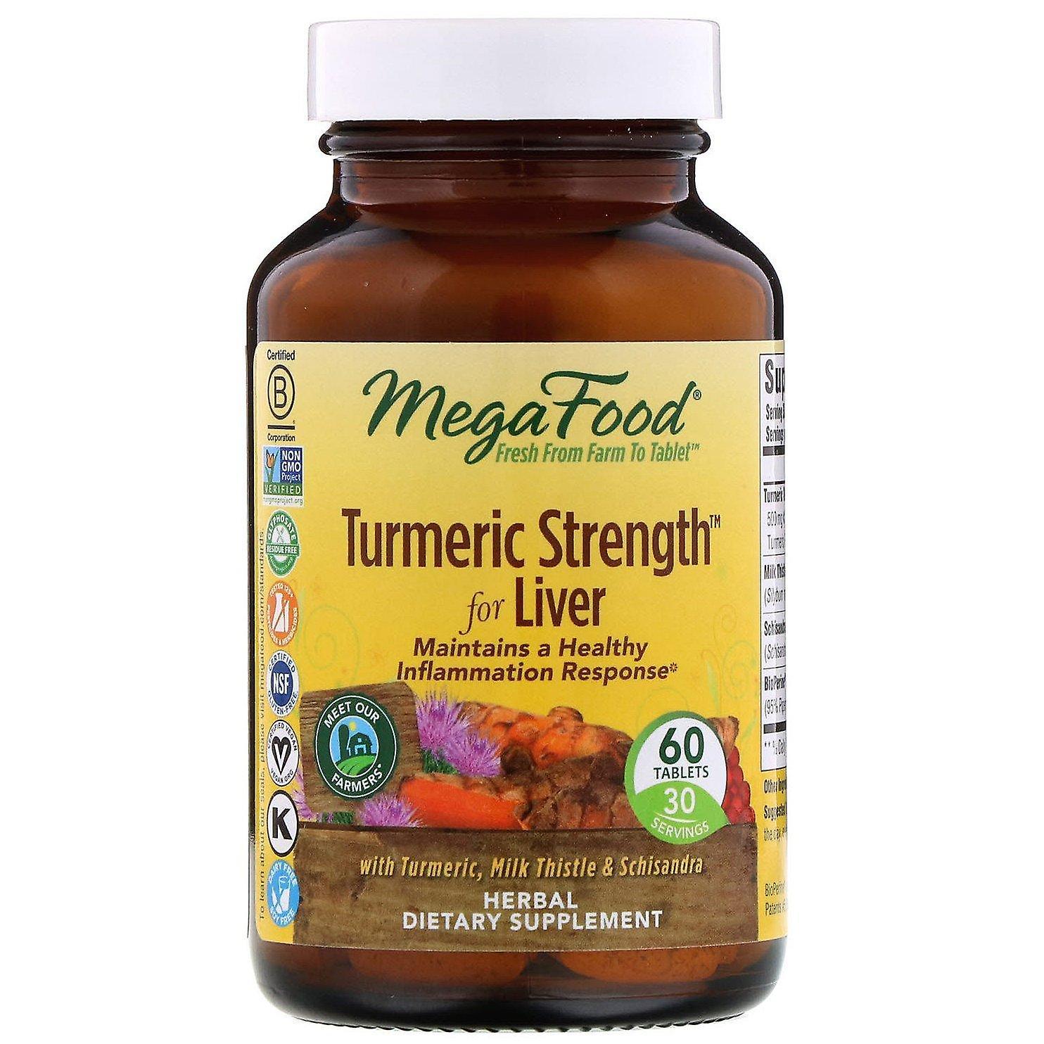 MegaFood, Turmeric Strength for Liver, 60 Tablets