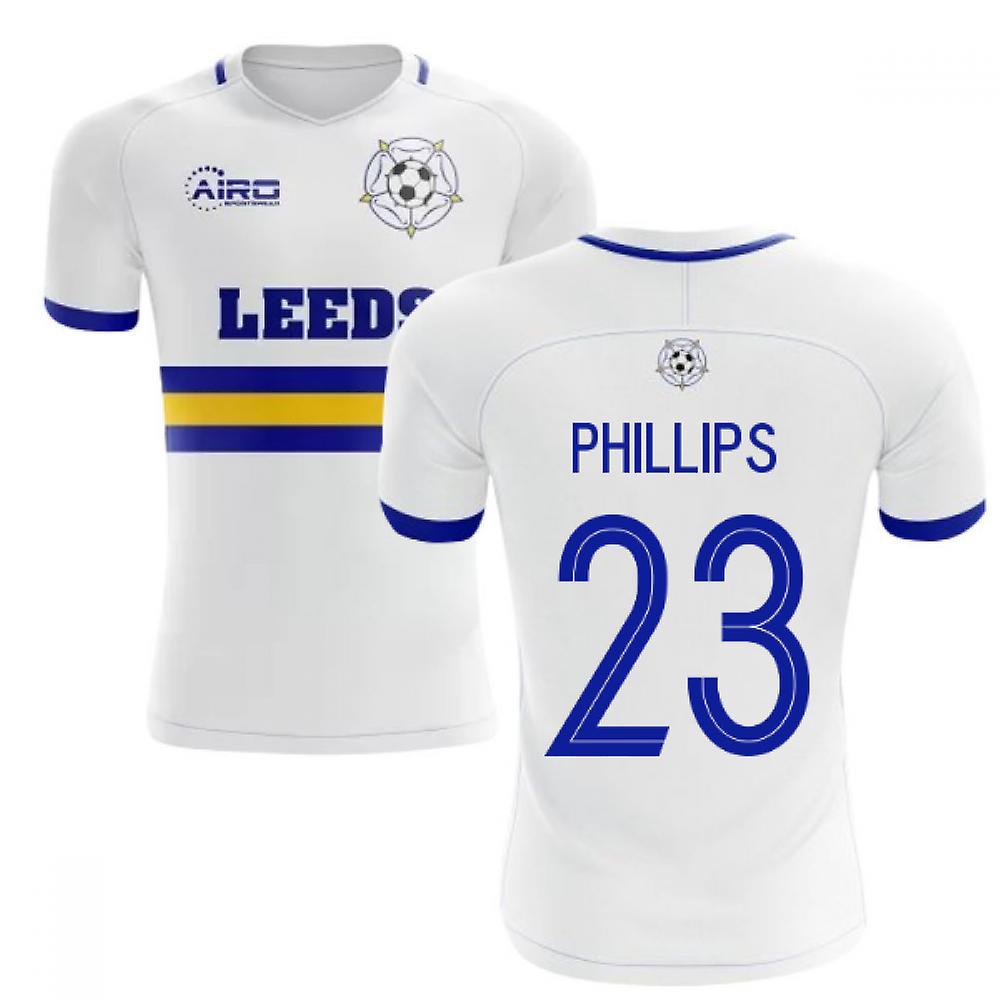 Airo Sportswear 2023-2024 Leeds Home Concept Football Shirt (Phillips 23) White Medium 38-40 inch Chest (96-104cm)