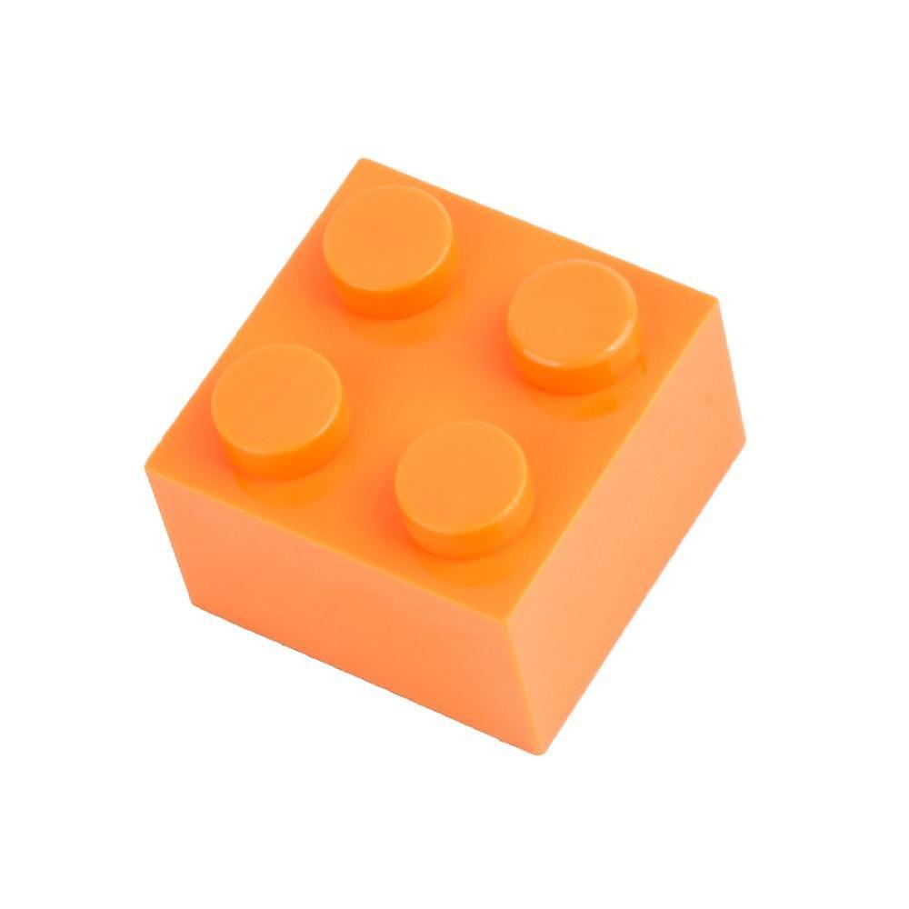 Slowmoose Small Building Block Pixel Building Blocks-educational Toy Orange