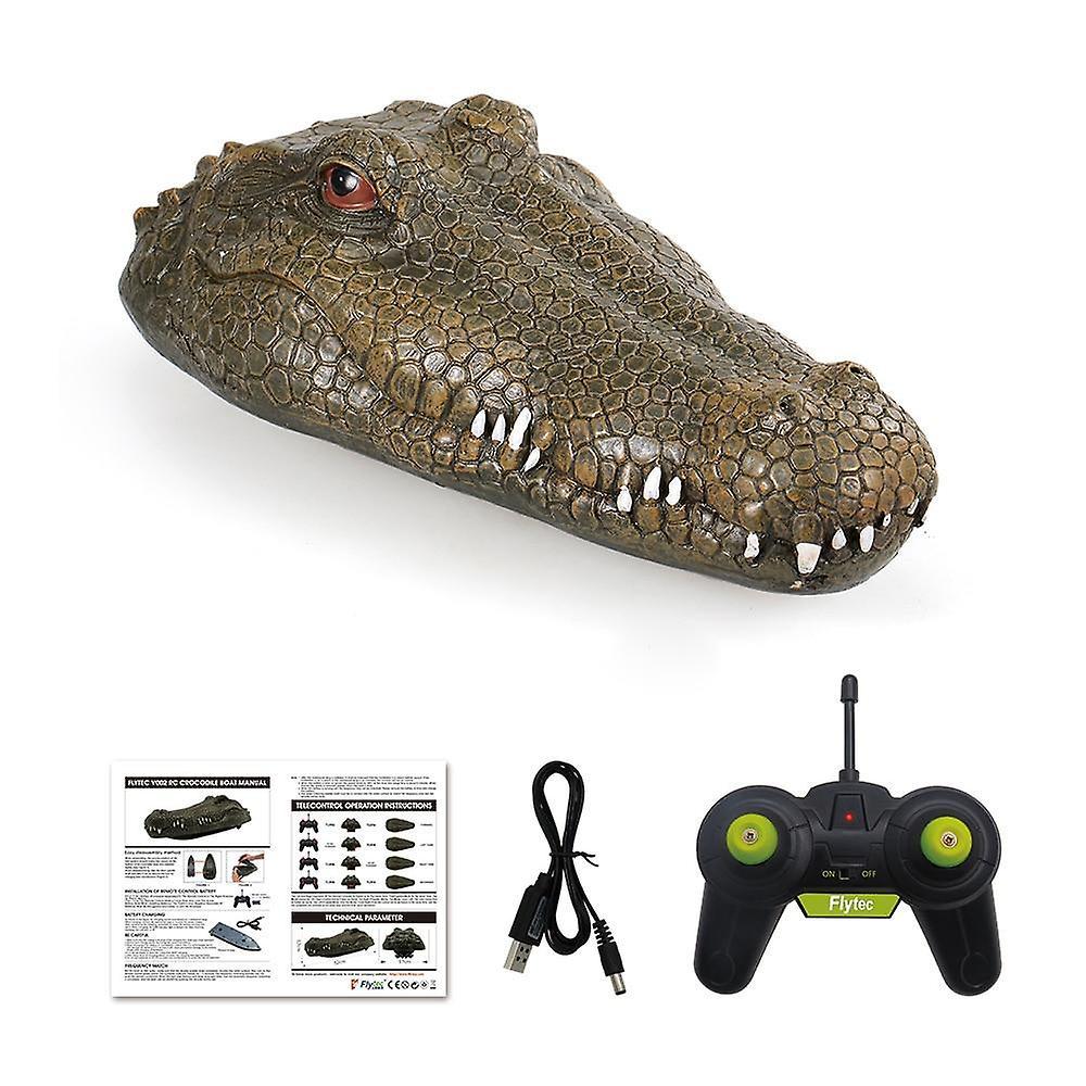 Slowmoose Rc Boat 2.4g, Simulation Crocodile Head - Rc Remote Control Electric Racing Toy Flytec V002 RC Boat