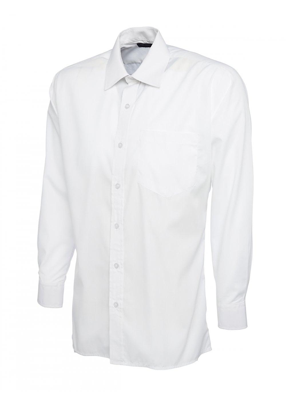 Men's Uneek Mens Poplin Full Sleeve Shirt UC709 White 19.5"