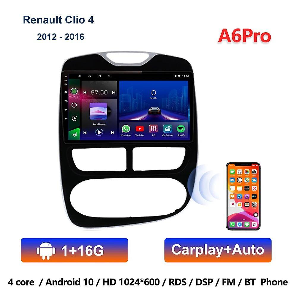 Aintier Android 10.0 Car Radio Video Player For Renault Clio 4 2012-2016 Auto Gps Stereo Navigation Dsp Obd Carplay No 2 Din Dvd 10 Inch A6Pro  1-16G