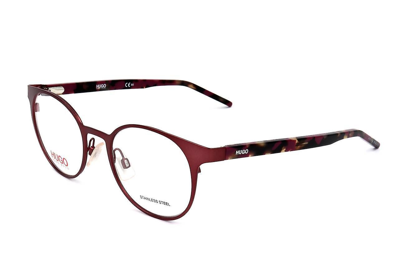 Eyewear Frames Hugo HG 1042 7BL MATTE BURGUNDY 49/20/140 WOMAN Red 49 mm