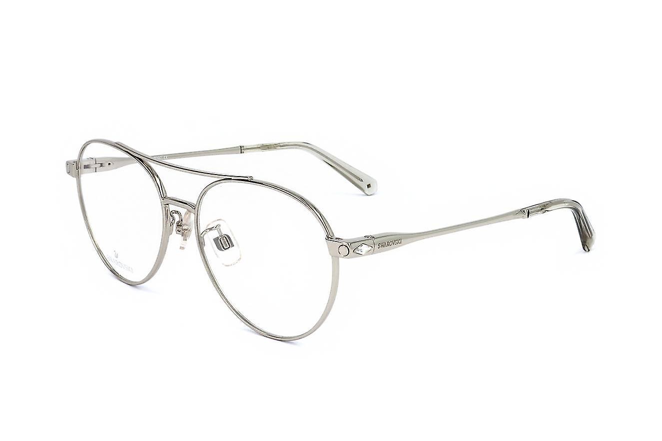 Eyewear Frames Swarovski SK5324-H 016 SHINY PALLADIUM 54/15/140 WOMAN Silver 54 mm