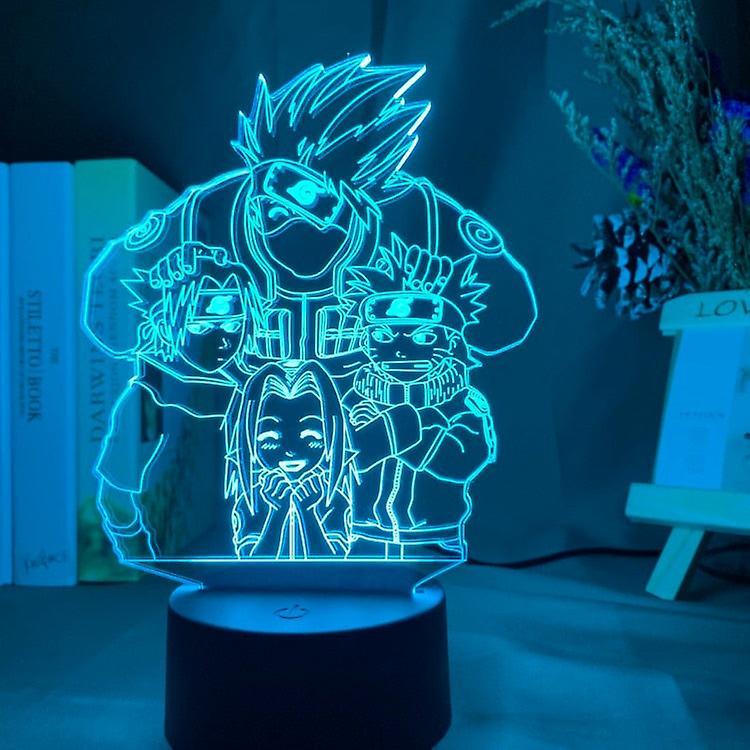 Slowmoose Anime Naruto Uzumaki Pattern-3d Led Night Light Bedroom 16 color with remote