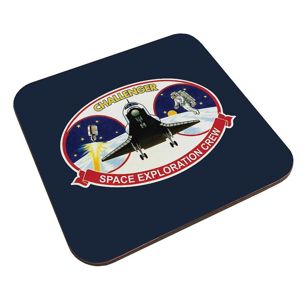 NASA STS 41B Challenger Mission Patch Coaster Navy Blue 9 x 9 cm