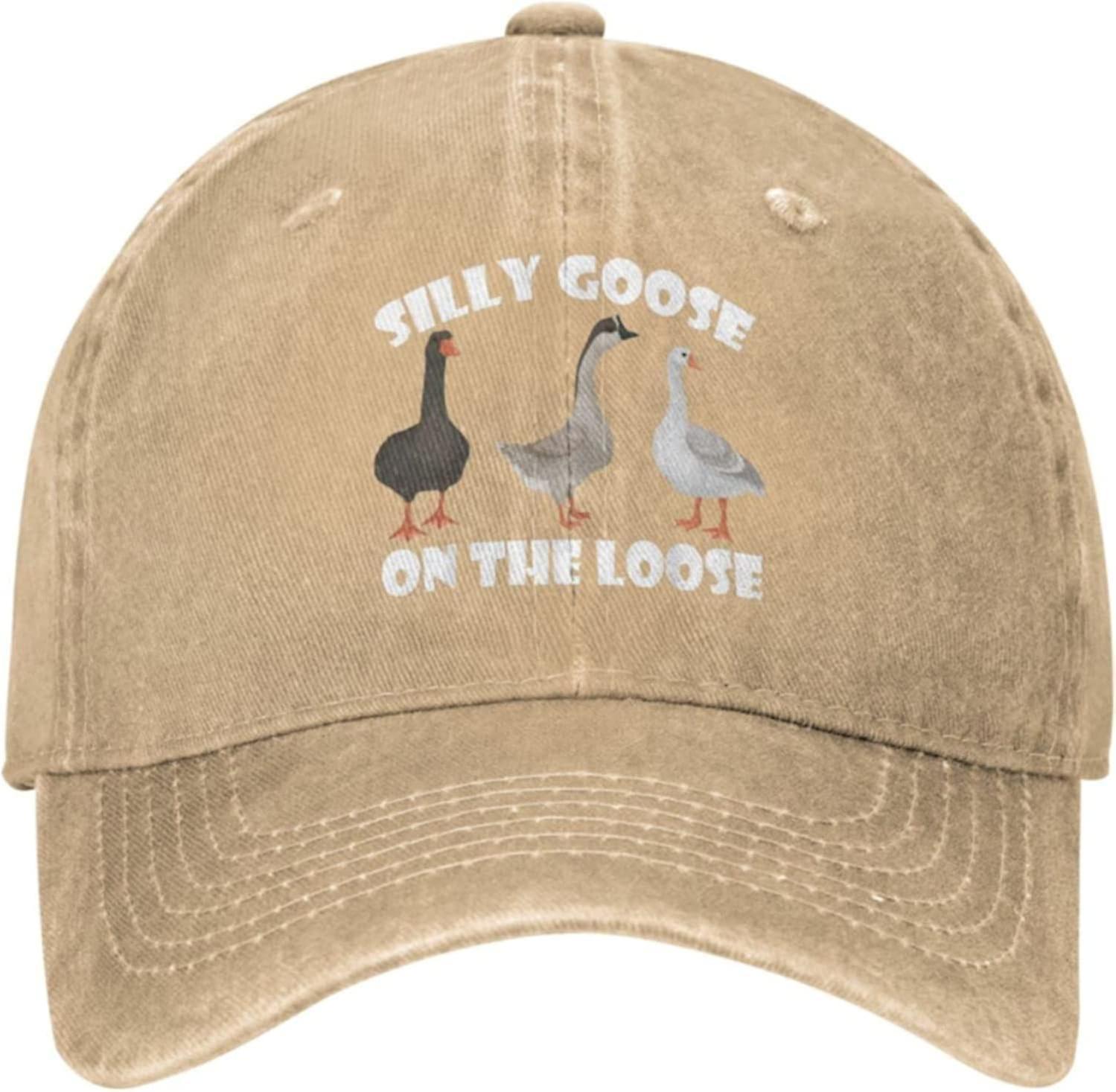 Kerota Funny Silly Goos Hat Silly Goose On The Loose Hat Men Baseball Caps Trendy Hats color680