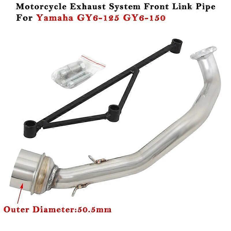 Sanxing Motorcycle Exhaust Moto Escape System Modified Muffler 51mm Front Link Pipe For YAMAHA GY6-125 GY6-150 GY6 125 125CC 150 150CC