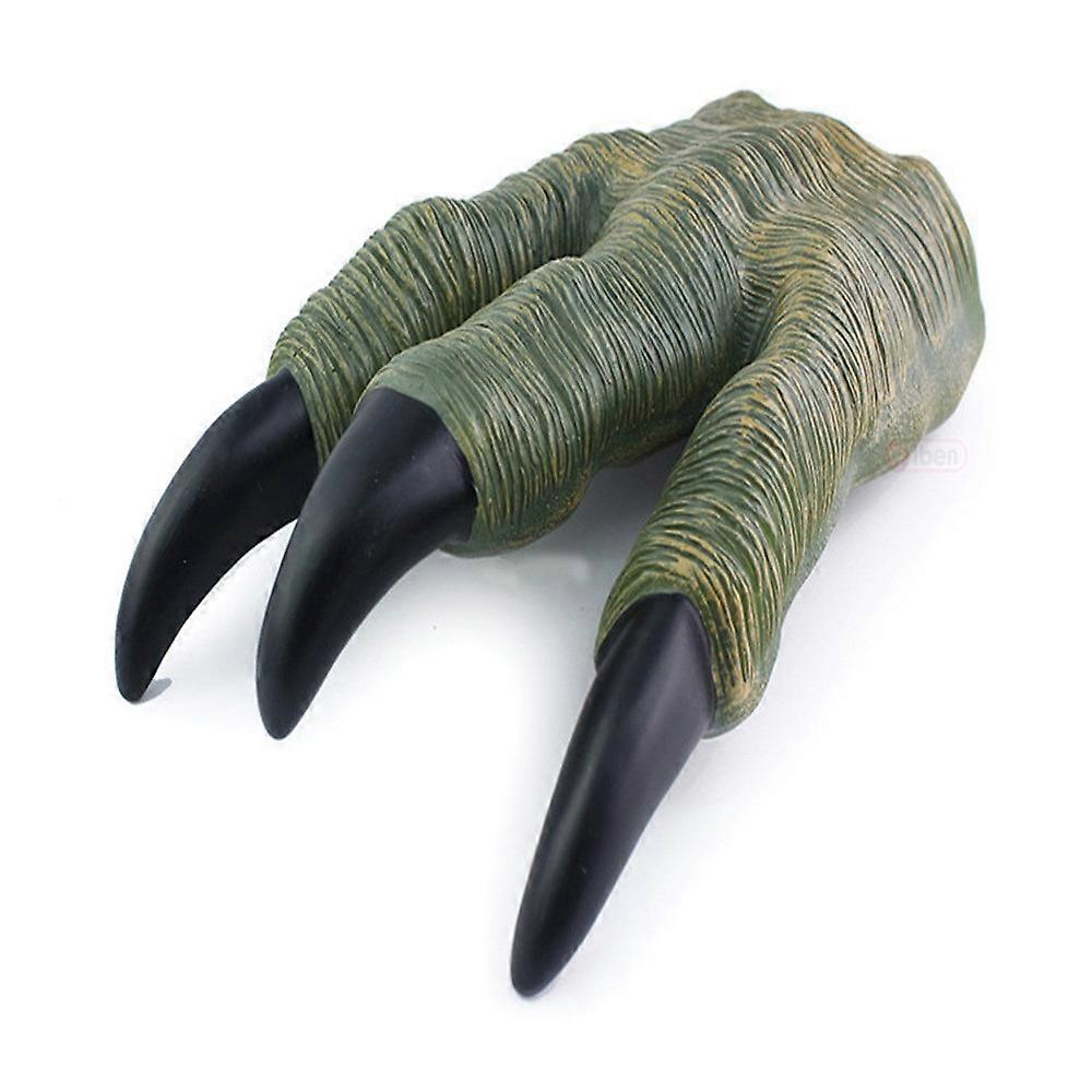 Flye Kids Gift Dinosaur Claw Model Simulation Soft Dinosaur Claw Puppet Toy Interactive Glove Brown