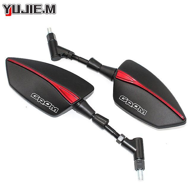 Motor Vehicle Mirrors For Honda Msx125 Grom Msx 125 2013-2022 2021 2020 Motorcycle Adjustabale Side Rearview Mirrors Universal Rearview Grom Red