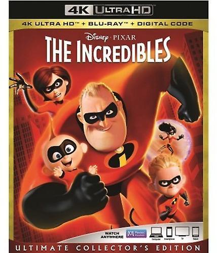 Walt Disney Video The Incredibles  [ULTRA HD BLU-RAY REGION: A USA] With Blu-Ray, 4K Mastering, Collector's Ed, Digital Copy, Dolby, Digital Theate...