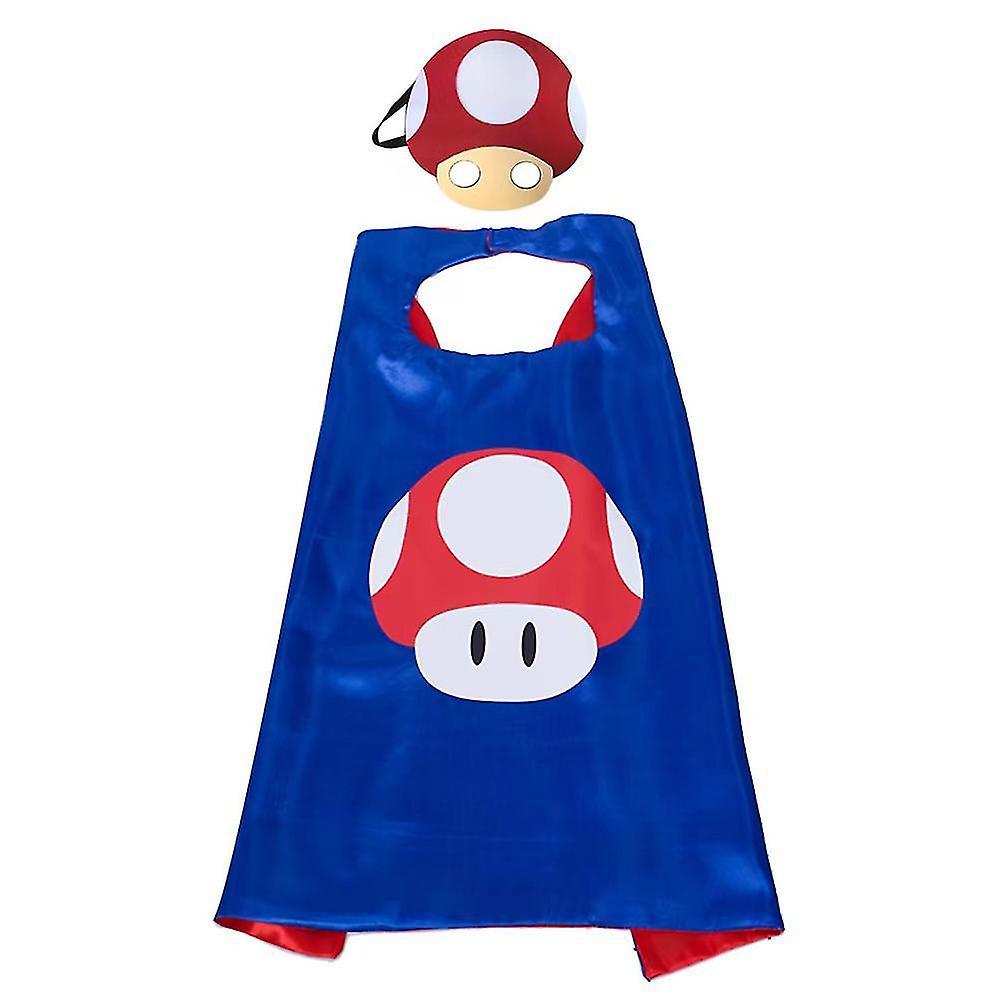 Shinestar Super Mario Bros Cosplay Costume Cloak & Blindfold Set Halloween Party Fancy Dress Up Prop 6