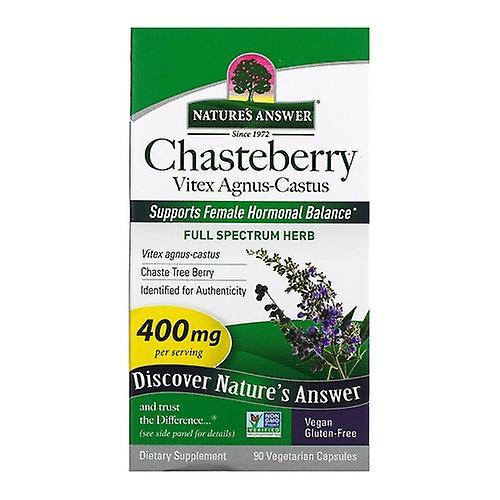 Nature's Answer Chasteberry Vitex Angus-Castus,400mg ,90 Veg Caps (Pack of 1)