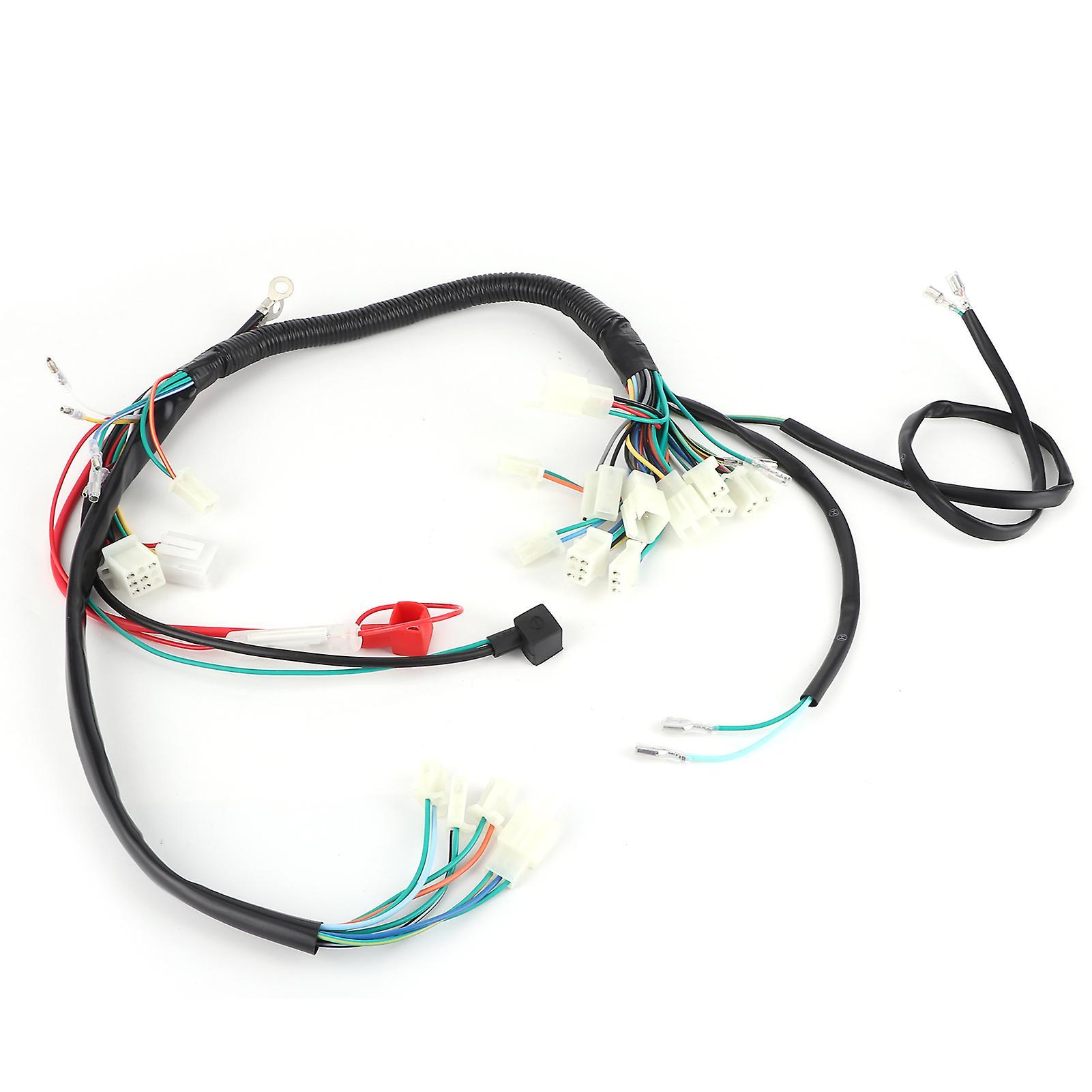 Wire Harness ATV 50cc 110cc 125cc PIT Quad Dirt Bike ATV EU Plug Engine Start Wire Wiring Harness Loom