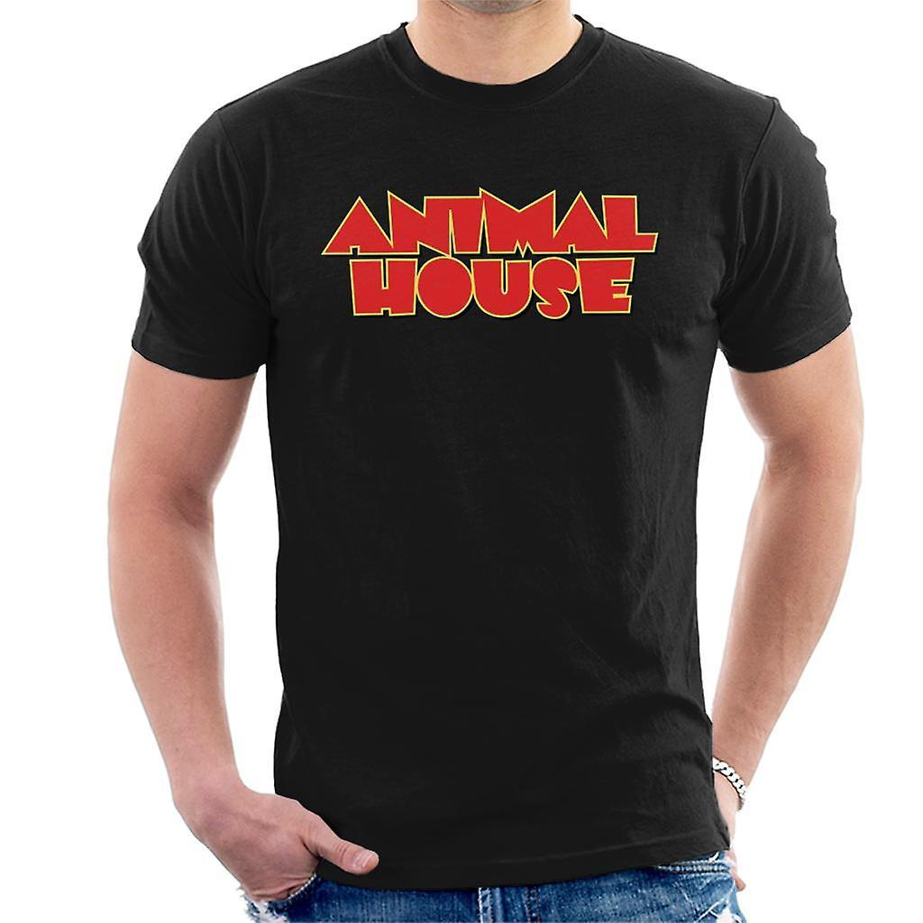 Animal House Red Logo Men's T-Shirt Black Large