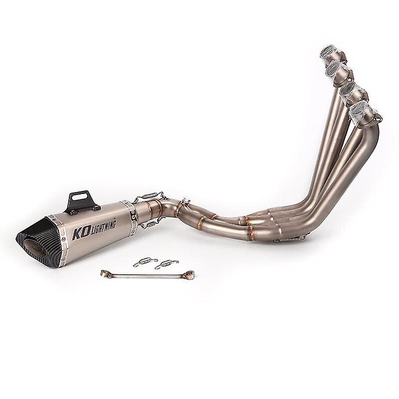 Loerss For Honda Cbr650r Cb650r Cbr650f Cb650f 2014-2022 Complete Exhaust System Header Pipe 51mm Muffler Escape Removable Db Killer B