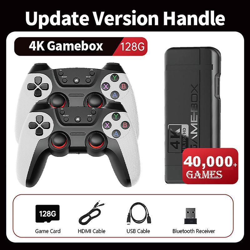 Game Console Accessories Wireless Retro Game Console 4k Hd Game Stick 40000 Games Video Game Console 2.4g Wireless Controller Portable Tv Game Cons...