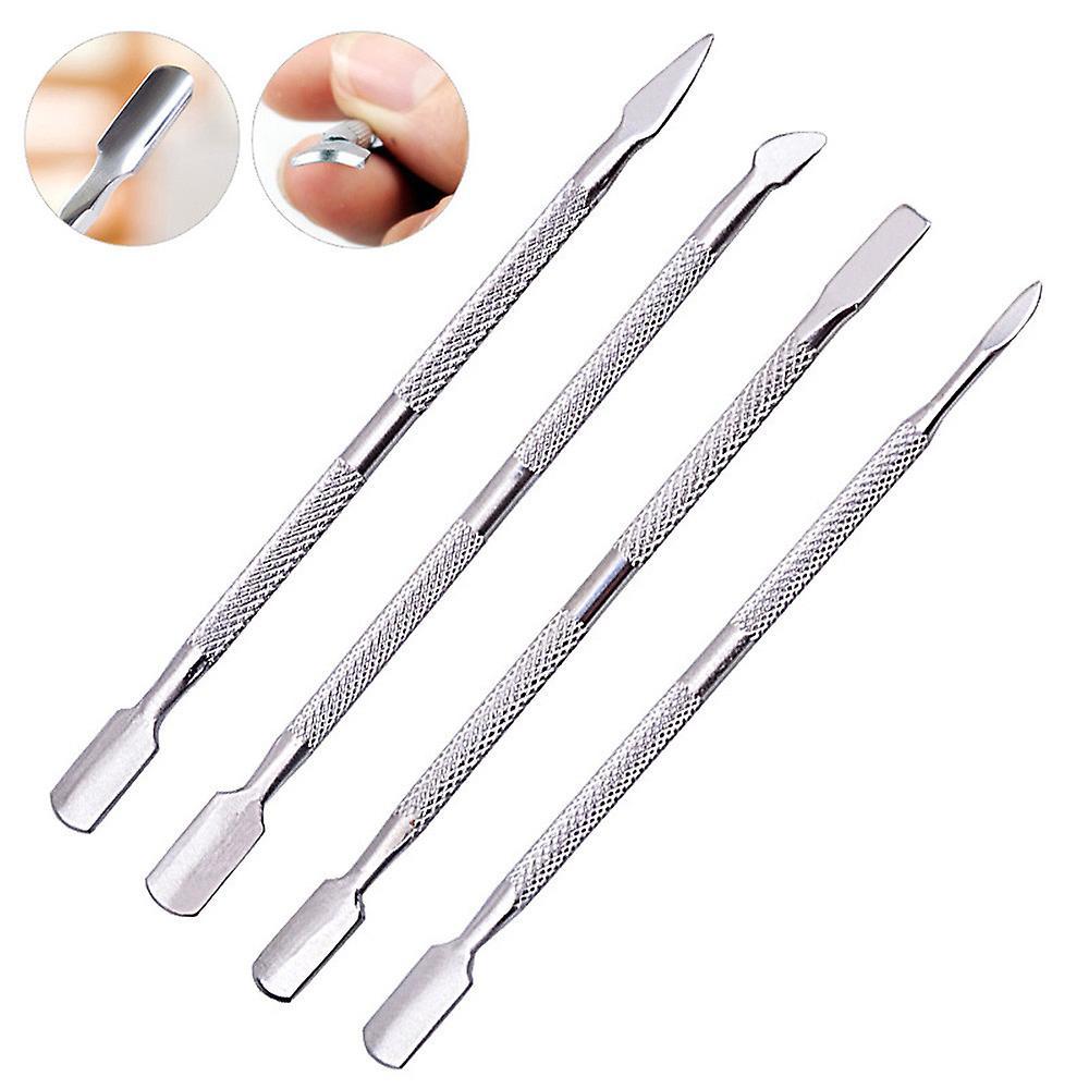 Baodan 4-Piece Set Of Nail Art Double-Headed Dead Skin Steel Push 1-4