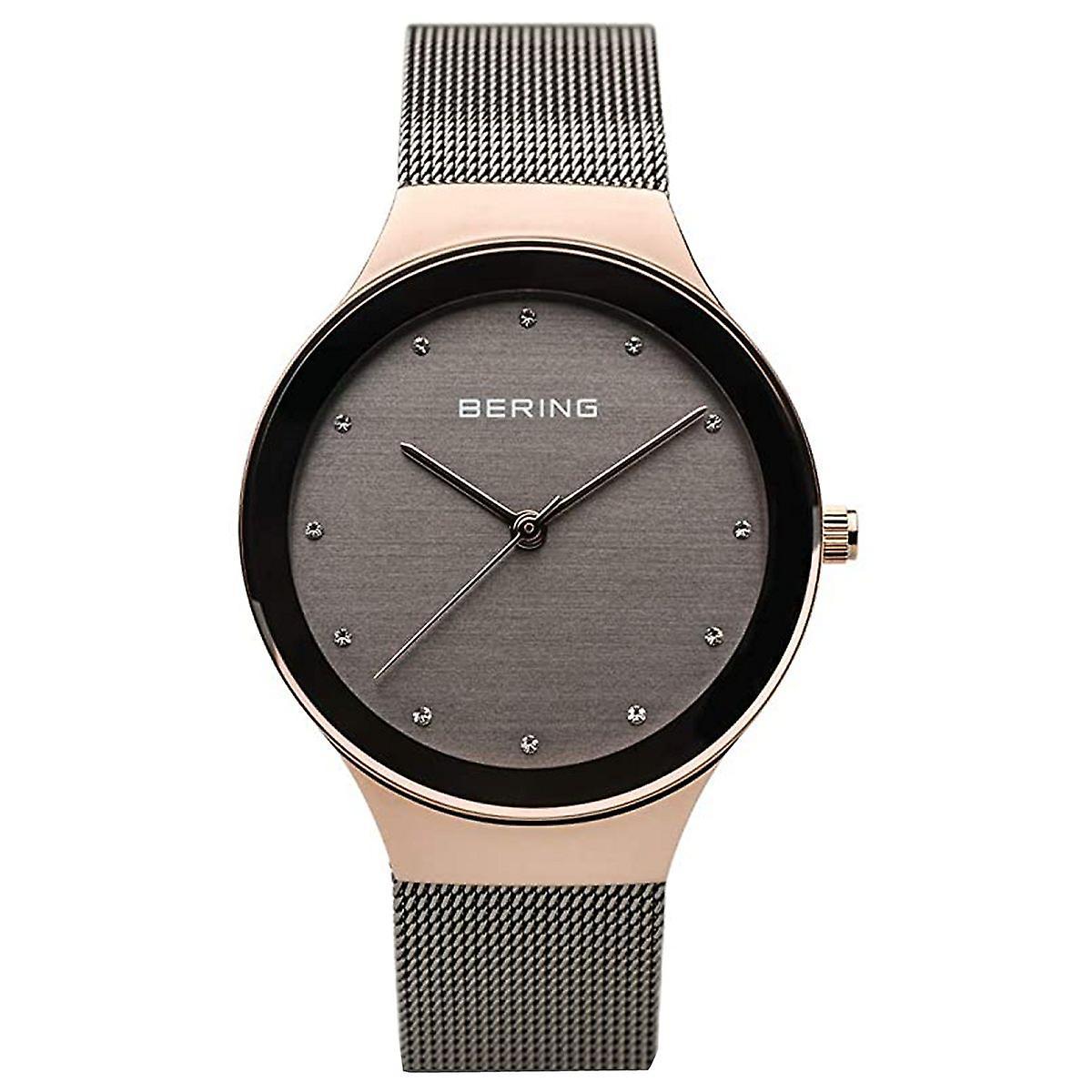 Bering Women's Watch Wristwatch Slim Classic - 12934-369 Mesh Band Silver