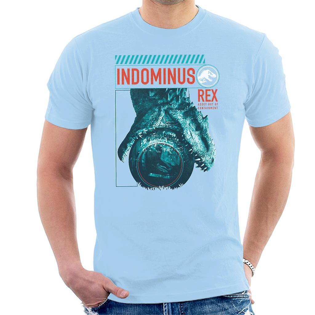 Jurassic Park Indominus Rex Men's T-Shirt Sky Blue XX-Large