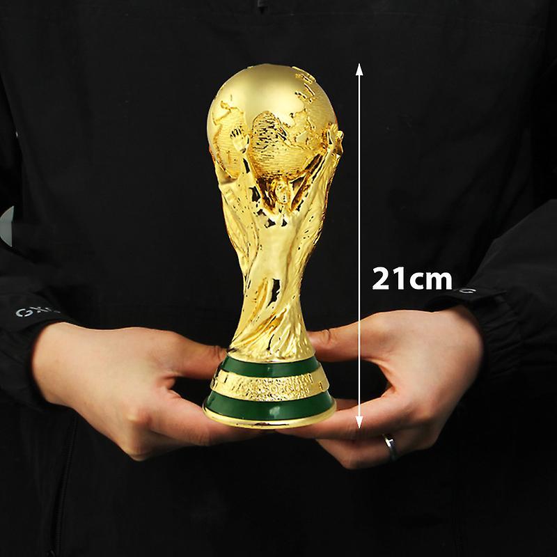 Unbrand World Cup Football Trophy Resin Replica Trophy Model Soccer Fan Souvenir Gift 21CM