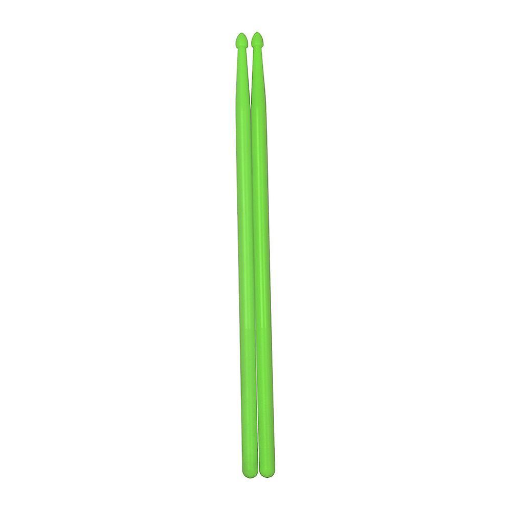 Naievear 1 Pair Professional Multicolor Abs Drumstick Lightweight Drum Stick Drum Part Light Green