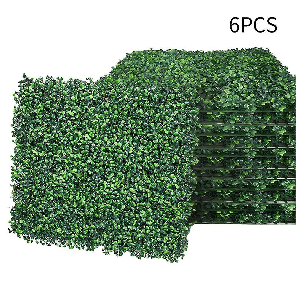 Living And Home 6PCS Artificial Hedge Screen Wall Panels Boxwood Privacy Screen