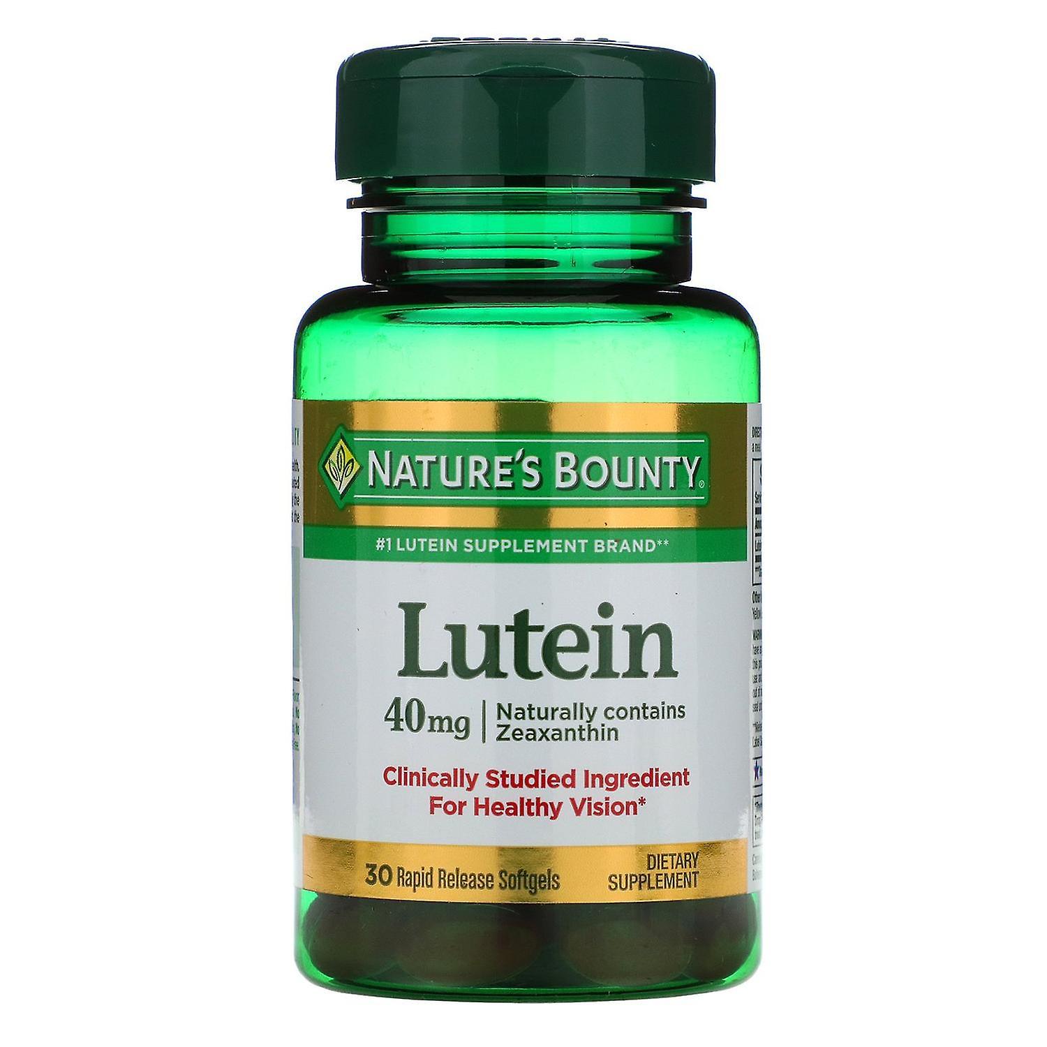 Natures Bounty Nature's Bounty, Lutein, 40 mg, 30 Rapid Release Softgels