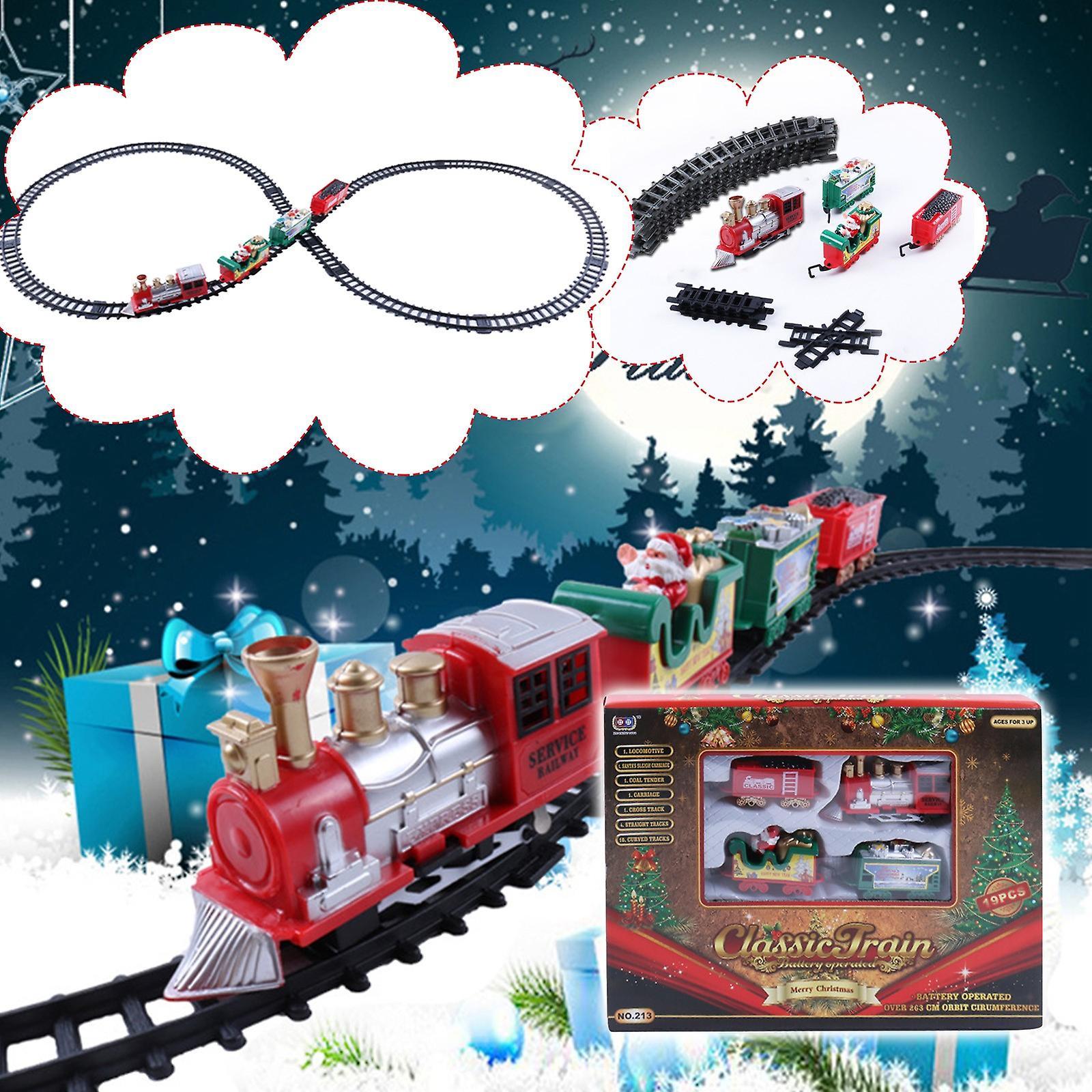 Hongyexin Play Vehicles Toy Trains Toy Train Set Christmas Train Set Railway Tracks Battery Operated Toys Christmas Train Gift For Kid