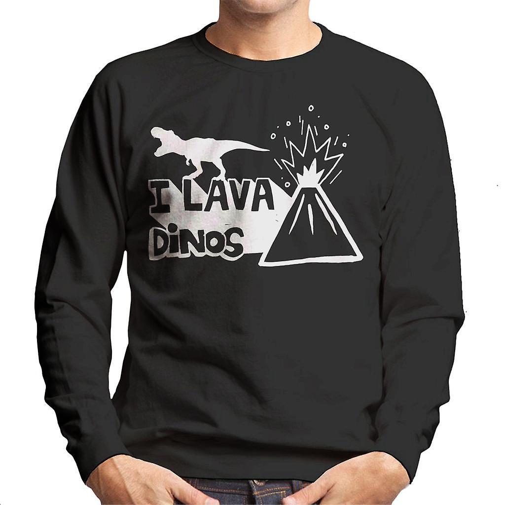 Jurassic Park Jurassic World Fallen Kingdom I Lava Dinos Men's Sweatshirt Black Medium