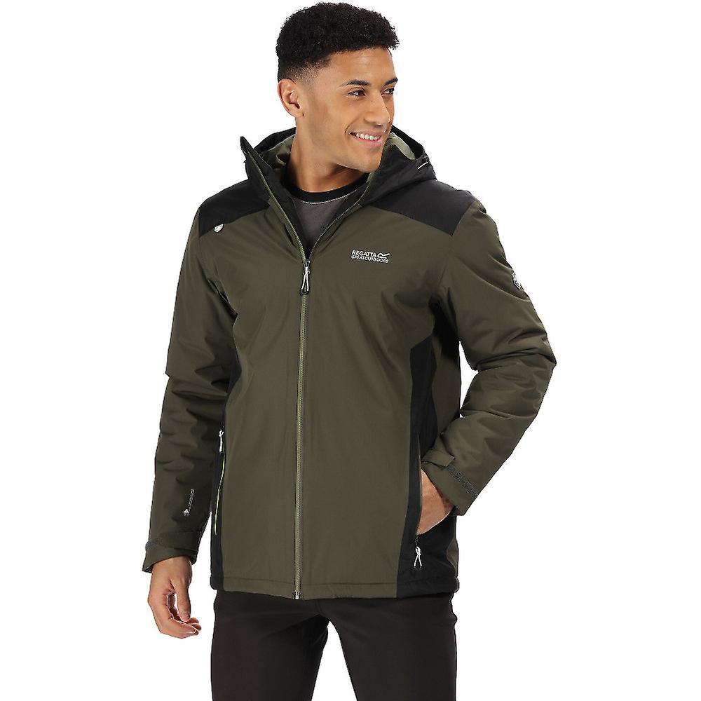 Regatta Mens Thornridge II Waterproof Breathable Jacket Ash/Black L - Chest 41-42" (104-106.5cm)