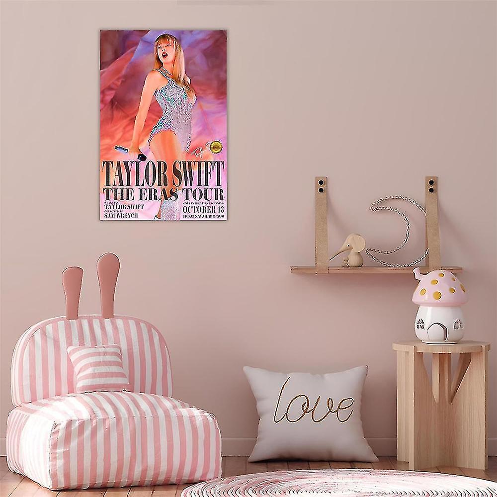 Shinestar Taylor Poster The Eras Tour Swift Wall Art Decor October 13 World Tour Movie Posters Swift Wall Unframed 40*60cm