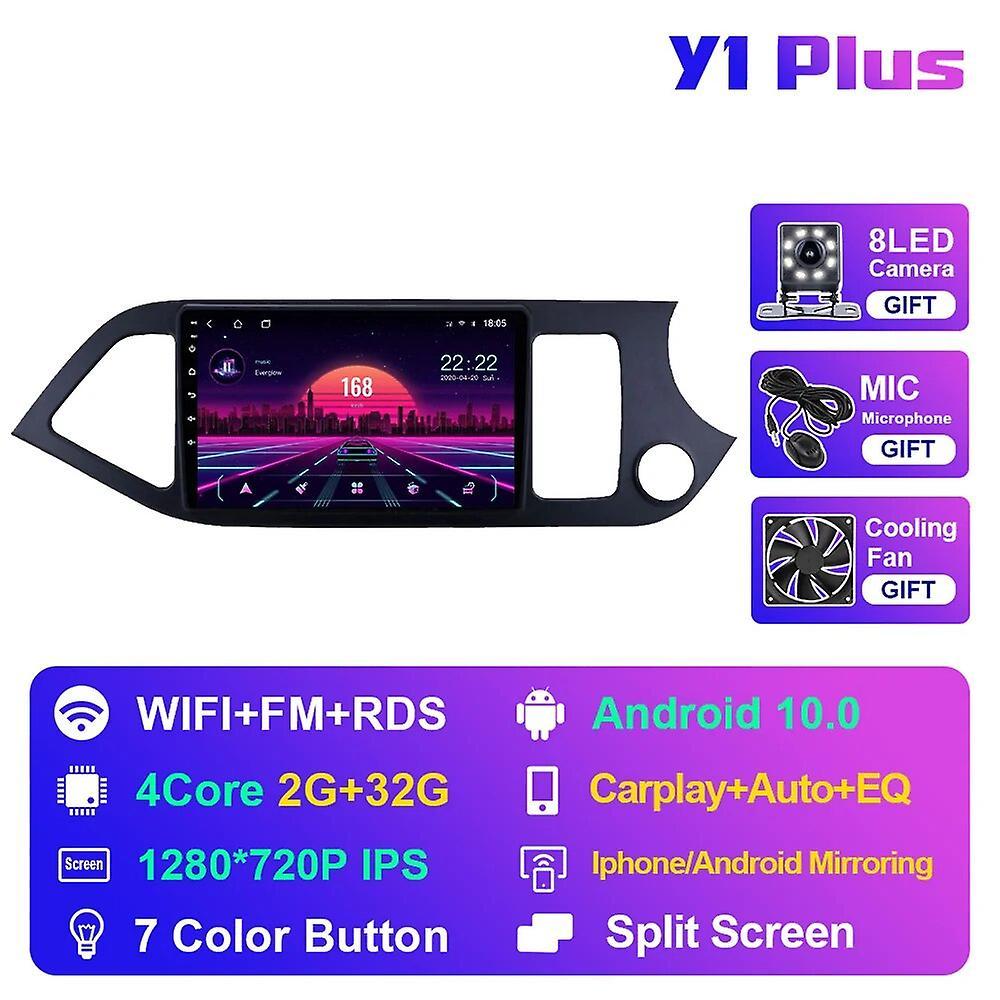 Redkid IPS Multimedia for KIA PICANTO Morning 2011-2016 Audio DVD 2din Car Autoradio Auto Carplay GPS Stereo Navi Car Radio Y1 Plus 2G 32G RHD